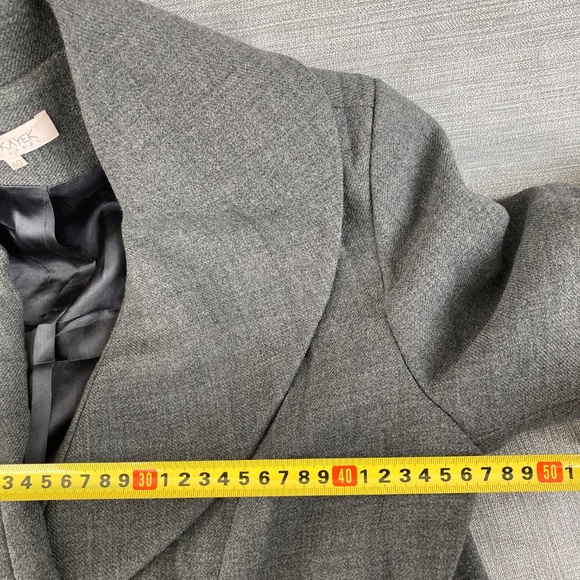 Dice Kayek Wool Coat Grey Women’s 40 Fits Medium - Picture 6 of 6